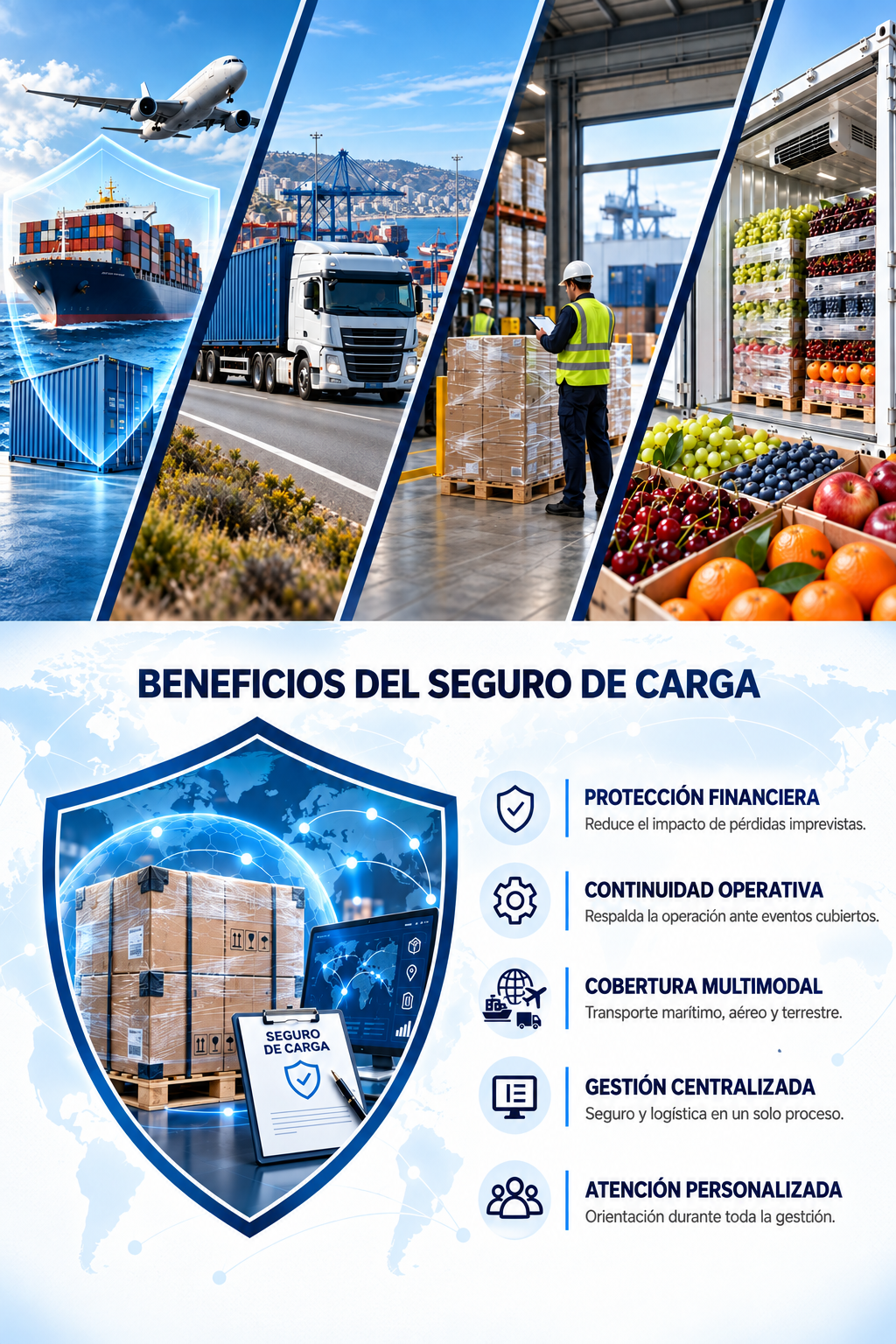 Seguro de carga internacional y sus beneficios